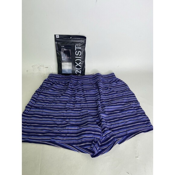 2xist Luxe Dream Knit Boxer Shorts Underwear Ink Blot Stripes Mens Size M - Picture 1 of 5